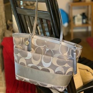 Gray Coach Purse